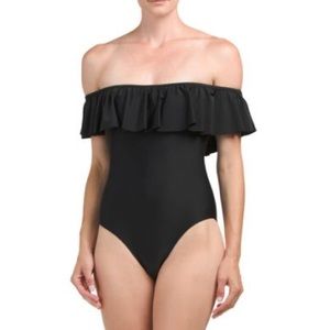 NWT💙J. Crew Off-the-Shoulder Ruffle Bodysuit